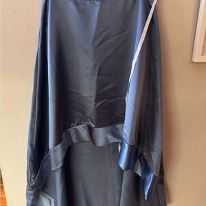 Cynthia Rowley Elegant Blue/Gray Satin Skirt